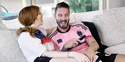 Redhead MILF gets anal creampie after intense fucking