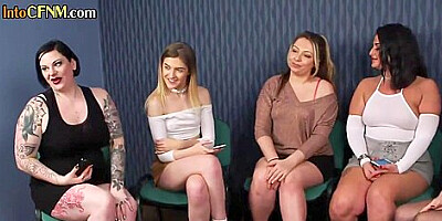 Cfnm Ir Femdoms Enjoy Orgy Hj With Small And Average