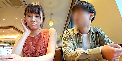 色白ビッチの美人グラドルをナンパして彼氏の前で潮吹き絶頂