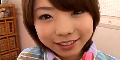 Morimoto Miku gets cock in mouth and in hairy fingered