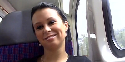 Krystinka in amateur sex video shows a gal giving a hot blowjob