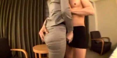 Japanese ladies do it in the office