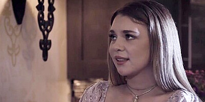 Lauren Phillips And Gabbie Carter - Huge Titted Babysitter Joins A Couple