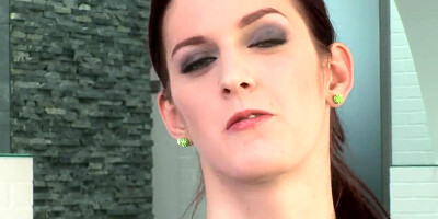 Sexy teen 18+ Cate Harrington does great striptease