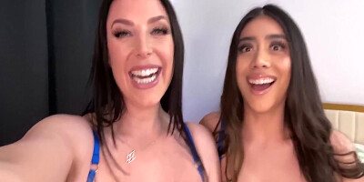 Invited A Stud To Share His Cock 6 Min With Alex Mack, Violet Myers And Angela White