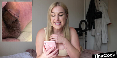 Small cocks guys assessed by brit MiLF