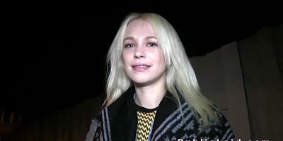 Blonde Russian Gets - Public Bang