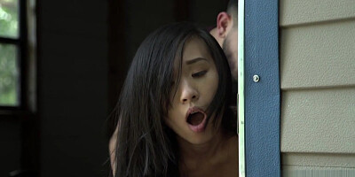 Peter Green & Kimmy Kimm in teen 18+ Stepdaughter Caught Fapping In The Shed, Scene #01
