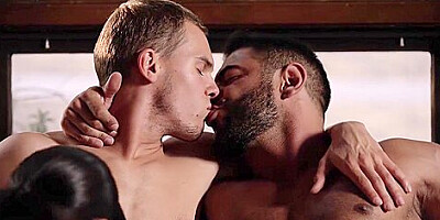 Bisexual Couple Seduce New Comer Into Trying First Cock In Threesome Bi Mmf 3 Some With Bareback Anal