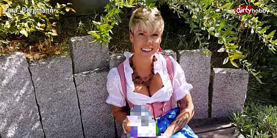 MyDirtyHobby - MILF gefickt at Oktoberfest wearing her sexy dirndl
