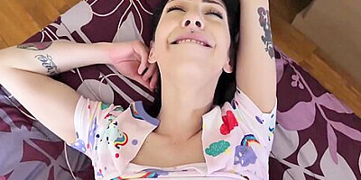 Tattooed Stepdaughter Rides Stepdads Big Cock With Harlowe Blue And Dad Crush