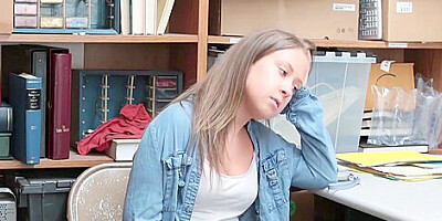 Brooke Bliss In Hammered By Real Big Dick Cop In The Office