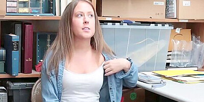 Brooke Bliss In Hammered By Real Big Dick Cop In The Office