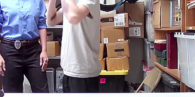 Big Tit Police Lady Fucks Her Inked Big Dick Suspect