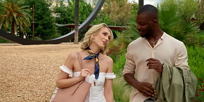 The Blonde Sat On The Black Mans Big Dick And Came From Bliss