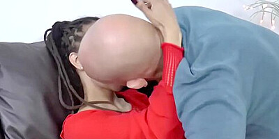 Ebony Milf Fucked By British Couple Before Creampie