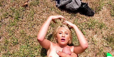 Your big cock disappears into her sexy sucking mouth