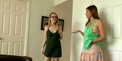 Alexia Gold and Lara Brookes give you a deep throat and footjob