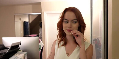 Inked redhead girel Sage Fox gets fucked in a POV video