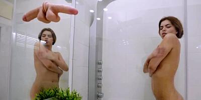 Emily Mayers likes the way Kristof Cale fucks her after shower