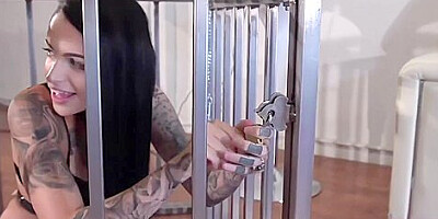 Fetish Lesbian Leigh Raven Let Out Of Her Cage For Pussy Pleasure