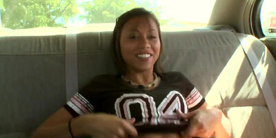 Mia Lina demonstrates small boobs and gets fingered