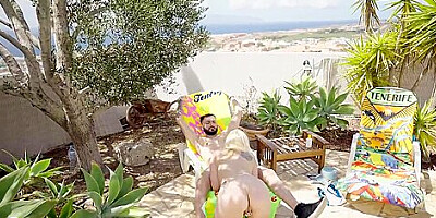 Big Breasted Cougar Marina Montana Gets Fucked At The Poolside Under The Hot Sun