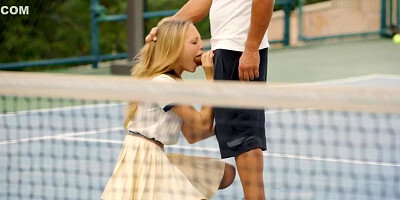 Aubrey Star Tushy Tennis student 18+ Gets Anal Lesson