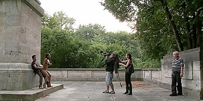 Tanned Spanish Babe Made Love In Public With Princess Donna And Tommy Pistol