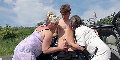 Heavenly Dream Girl At Old Threesome Dirt With Grand Mams