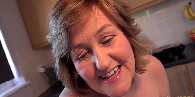 Your 58yo Curvy Mature Housewife Mrs. Kugar Sucks Your Cock In The Laundry Room (pov) - Teaser Video