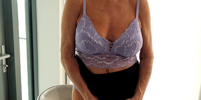 Our Oldest Gilf Ever Returns So Show Off Her Tits And Finger Her Old Snatch