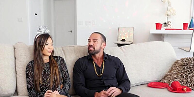 Man can't stop cumming in Asian teen's tight pussy