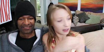 Some big black dick for the petite white girl