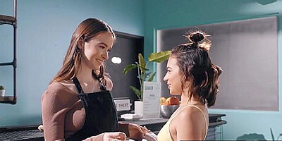 Aria Valencia And Hazel Moore In Cutesy Hazel And Arias Nipple Sucking Sex