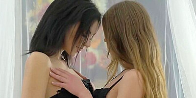 Double Russian Lesbian Sex Surprise 69!