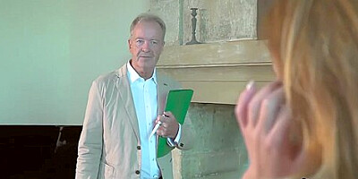 Old Man Fucks Hardcore A Teen 18+ Redhead, Licks Her Pussy And She Takes Facial