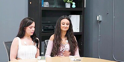 Study Dummies Pt 2 Whitney Wright And Eliza Ibarra - Lesbian - Brunette - Face Sitting - Lingerie - Masturbation - Office - Scissoring - Sixty-nine - Gway