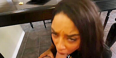Black Stepsister Maya Bijou Fucks Stepbrother Juan El Caballo Loco
