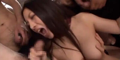 Mako Oda is a nice Asian teen 18+ in hot bukkake hardcore