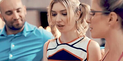 Amateur Couples Orgy Cheerleader Into Sex With Coach & Her Husband