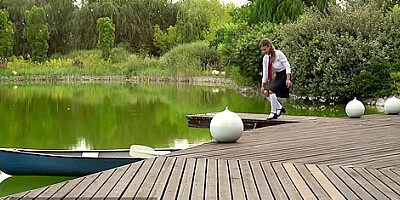 Mina Sauvage In Incredible Xxx Video Outdoor Great Show
