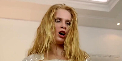 Cock Crazed Blonde Moans As A Guy Gapes Her Asshole And Makes Her Friend Watch