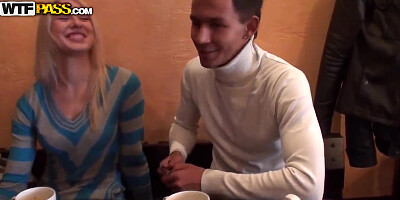 Blonde Iry fucks for money and enjoys it also