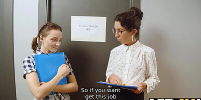 VIP4K. Lesbians 3some is the best way to relax during a working day