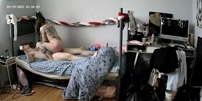 Lita and Cadon hard sex and facefuck in guestroom, Mar29/23 - Voyeur-House