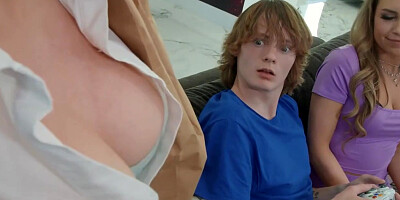 Kendall Kayden Gets Convinced To Share Her Bf With Her Stepmom Christie Stevens