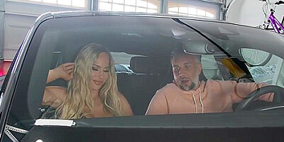 Blonde Hottie Moans With Delight While Keiran Drills - Keiran Lee And Olivia Austin