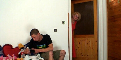 Cheating on the girlfriend with her busty stepmother