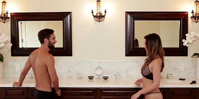 Natural tits Dillion Harper takes big cock in missionary